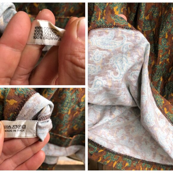 French Paisley Print Mock Neck || Patterned Top - Picture 6 of 10